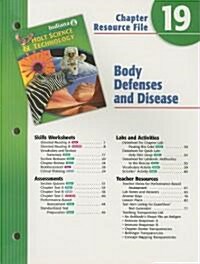 Holt Science & Technology Indiana Grade 6 Chapter 19 Resource File: Body Defenses and Disease (Paperback)