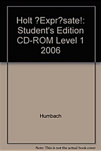 ?Expr?sate!: Students Edition CD-ROM Level 1 2006 (Hardcover)