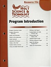 Holt Science & Technology Resource File: Program Introduction (Paperback)