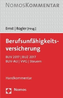 Berufsunfahigkeitsversicherung: Buv 2017 / Buz 2017 / Buv-Au / Vvg / Steuern (Hardcover)