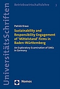 Sustainability and Responsibility Engagement of Mittelstand Firms in Baden-Wurttemberg: An Exploratory Examination of Smes in Germany (Paperback)