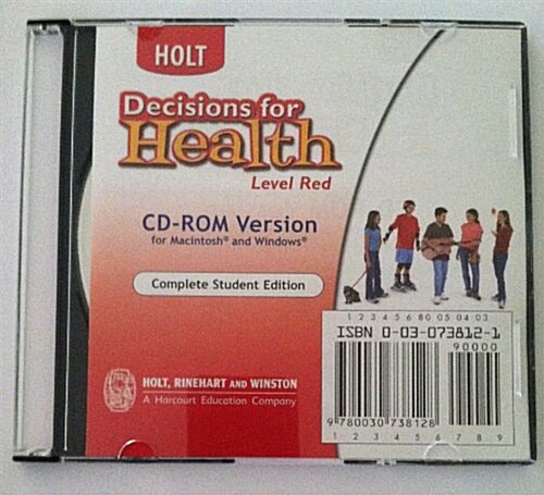 Decisions for Health: Student Edition CD-ROM for Macintosh and Windows Level Red 2004 (Hardcover)