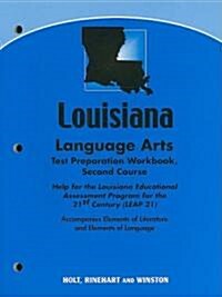 Elements of Literature: Language Arts Test Preparation Workbook Second Course (Paperback, Workbook)