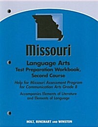 Missouri Language Arts Test Preparation Workbook, Second Course (Paperback, Workbook)