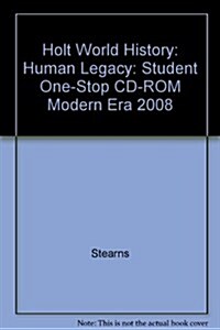 Holt World History: Human Legacy: Student One-Stop CD-ROM Modern Era 2008 (Hardcover)