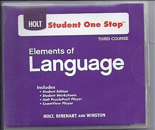 Elements of Language: Student One-Stop DVD 2009 (DVD-Audio)