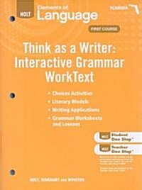 Holt Elements of Language: Think as a Writer Work Test Grade 7 (Paperback, Workbook)