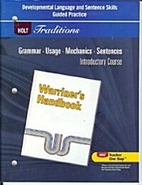 Warriners Handbook, Grade 6 Developmental Language and Sentence Skills Guided Practice (Paperback)