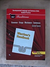 Warriners Handbook, Grade 8 Developmental Language and Sentence Skills Guided Practice (Paperback)