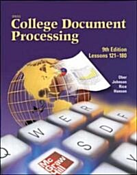 Gregg College Keyboarding & Document Processing (Gdp), Lessons 121-180, Student Text (Hardcover, 9, Revised)