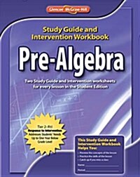 Pre-Algebra, Study Guide & Intervention Workbook (Paperback)