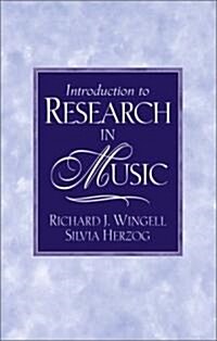 Introduction to Research in Music (Paperback)