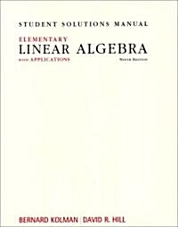 Student Solutions Manual for Elementary Linear Algebra with Applications (Paperback, 9)