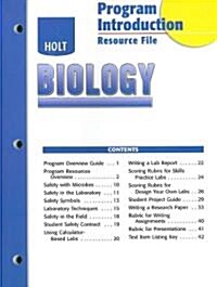 Holt Biology Resource File: Program Introduction (Paperback)