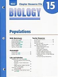 Holt Biology Chapter Resource File 15: Populations (Paperback)