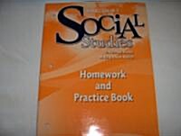 Harcourt Social Studies: Homework and Practice Book Student Edition Grade 5 Us: Making a New Nation (Paperback, Student)