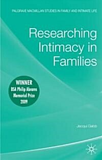 Researching Intimacy in Families (Paperback)