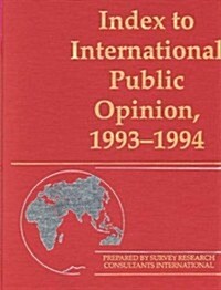 Index to International Public Opinion, 1993-1994 (Hardcover)