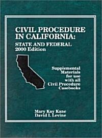 Supplement to Civil Procedure in California: State and Federal (Other)