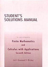 Students Solutions Manual to Accompany Finite Mathematics and Calculus with Applications: Seventh Edition (Paperback)