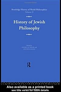 History of Jewish Philosophy (Hardcover)