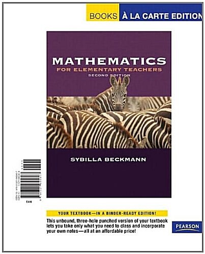 Mathematics for Elementary Teachers [With Activities Manual] (2nd, Loose Leaf)