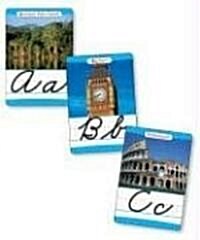 Around the World Cursive Alphabet Set: 26 Ready-To-Display Letter Cards with Fabulous Photos of Extraordinary Natural Wonders, Ancient Sites, Architec (Other)