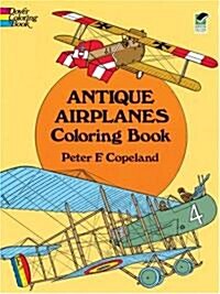Antique Airplanes Coloring Book (Paperback)