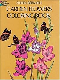 Garden Flowers Coloring Book (Paperback)