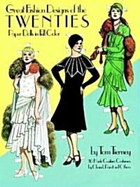 Great Fashion Designs of the Twenties Paper Dolls (Paperback)