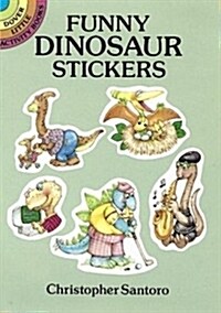 Funny Dinosaur Stickers (Paperback)