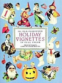 381 Old-Fashioned Holiday Vignettes in Full Color (Paperback)