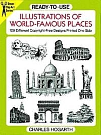 Ready-To-Use Illustrations of World-Famous Places: 109 Different Copyright-Free Designs Printed One Side (Paperback)