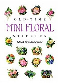 The Old-Time Mini Floral Stickers (Paperback)