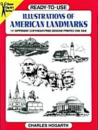 Ready-To-Use Illustrations of American Landmarks (Paperback)