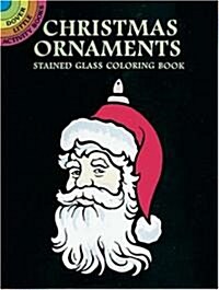 Christmas Ornaments Stained Glass Coloring Book (Paperback)
