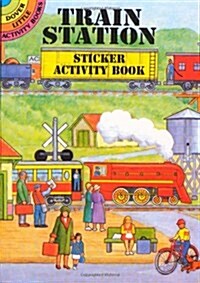 Train Station Sticker Activity Book (Paperback)