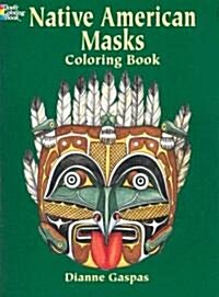 Native American Masks Coloring Book (Paperback)