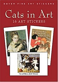 Cats in Art: 16 Art Stickers (Paperback)