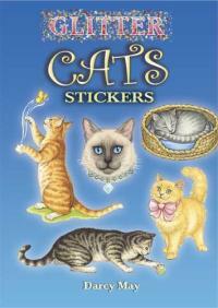 Glitter Cats Stickers (Paperback, STK)