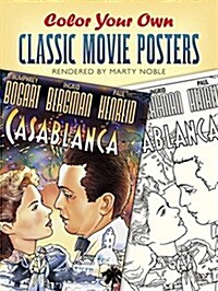 Color Your Own Classic Movie Posters (Paperback)