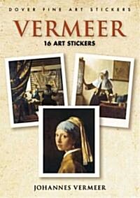 Vermeer: 16 Art Stickers (Paperback)