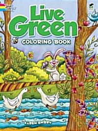 Live Green Coloring Book (Paperback, Green)