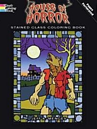 House of Horror Stained Glass Coloring Book (Paperback)