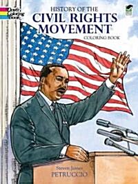 History of the Civil Rights Movement Coloring Book (Paperback, Green)