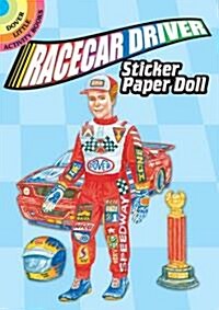 Racecar Driver Sticker Paper Doll (Novelty)