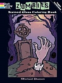 Zombies Stained Glass Coloring Book (Paperback)