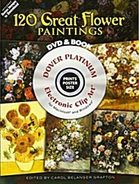 120 Great Flower Paintings Platinum DVD and Book [With DVD] (Paperback)