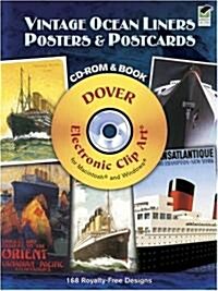 Vintage Ocean Liners Posters and Postcards CD-ROM and Book [With CDROM] (Paperback)