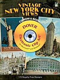 Vintage New York City Views [With CDROM] (Paperback, Green)
